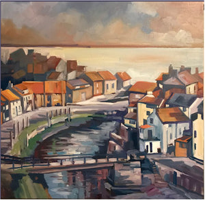 Staithes Village from the Hill - Reproduction